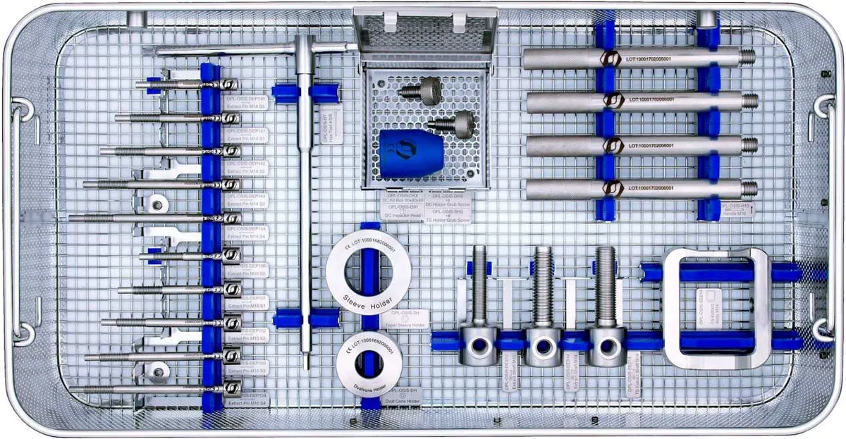 OSIS — instrumentarium chirurgiczne osseointegracji, kaseta pierwsza